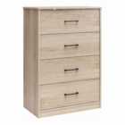 Brez Build Pearce Dresser 4Drw Light Oak