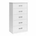 Brez Build Pearce Dresser 5Drw White Oak