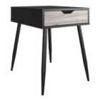 Copley End Table Black Oak