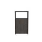 Decorotika Carlin Nightstand With Shelves Bedside Tables - Wenge