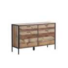 Stretton 6 Drawer Chest Rustic Medium Oak