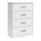 Brez Build Pearce Dresser 4Drw White