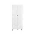 Pulford 2 Door Wardrode With 2 Drawers - White