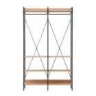 Open Wardrobe Riviera Oak Bedroom Furniture