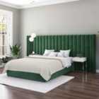 Aspire Grandeur Headboard In Plush Forest Green