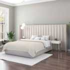 Aspire Grandeur Headboard In Eire Linen Off White