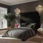 Aspire Laurence Llewelyn-bowen 90Cm X 210Cm Large Upholstered Headboard Wall Panel, Kimiyo Linen Charcoal