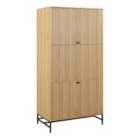 Furniture To Go Albany Wardrobe 4 Doors In Black/Oak