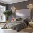 Aspire Laurence Llewelyn-bowen 90Cm X 210Cm Large Upholstered Headboard Wall Panel, Eire Linen Grey