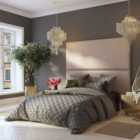 Aspire Laurence Llewelyn-bowen 90Cm X 210Cm Large Upholstered Headboard Wall Panel, Eire Linen Off White