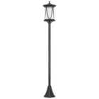 Outsunny 1.3 M LED Outdoor Street Light, Waterproof IP44, Cool White