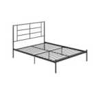 Jensen Metal Bed Black Double