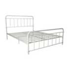 Wallace Metal Bed Double White