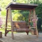 Charles Taylor Dorset Two Seat Swing with Grey Canopy