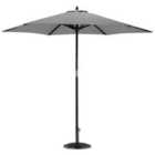 Harbour Housewares Wooden Garden Parasol & Base Set - 2.7m - Grey