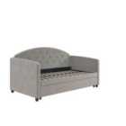 Aspen Daybed W/Trundle L/Grey Velvet