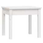 vidaXL Garden Bench White 50x44x45 cm Solid Wood Pine
