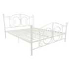 Bombay Metal Bed White King