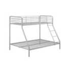 Single Over Double Bunk Bed Silver/Grey