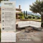 Tectake Outdoor Garden Furniture Set Eliar - Corner Sofa w/ Table