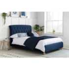 Birlea Small Double Brompton Bed Midnight Blue
