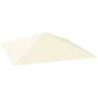 Outsunny 3 x 3(m) Gazebo Canopy Replacement Cover, UPF30+, Cream White