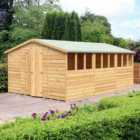 Shire Garden Value Overlap 10 x 15 Double Door Apex Shed