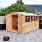 Shire Garden Value Overlap 10 x 8 Double Door Apex Shed