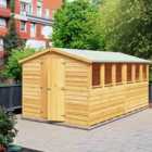 Shire Garden Value Overlap 12 x 8 Double Door Apex Shed