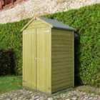 Shire Garden Value Overlap 4 x 3 Pressure Treated Shed