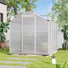Garden Sanctuary 6 X 10 Ft Aluminium Hobby Greenhouse w/ Base and Window opening, Clear
