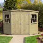 Shire Corner 8 ft x 8 ft Pressure Treated Shiplap Shed