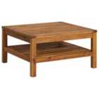 vidaXL Coffee Table 65X65X35cm Solid Acacia Wood