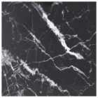 Vidaxl Table Top Black 60X60 Cm 6 Mm Tempered Glass With Marble Design