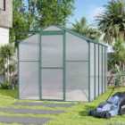 Garden Sanctuary 10x6ft Aluminium Hobby Greenhouse w/ Window Opening