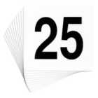 Argon Tableware Wedding Table Number Cards - 1 To 25 - White