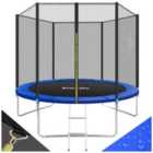 tectake Trampoline - with safety net, including entry ladder