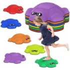 AIYAPLAY 6 PCS Kids Stepping Stones, Turtle-Shaped Stackable River Stones