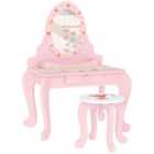 AIYAPLAY Kids Dressing Table Set, 2 PCS Children Vanity Table with Stool