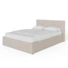 GFW End Lift Double Ottoman Natural Fabric Bed