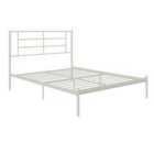 Jensen Metal Bed White Double