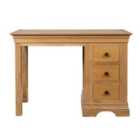 Elm Home And Garden Quality Oak 3 Drawer Country Dressing Table