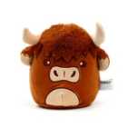 Puckator Squidglys Highland Coo Cow Plush Toy