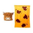 Blankeazzz Highland Coo 2-in-1 Plush Toy & Travel Blanket