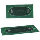 SPORTNOW 239.3 x 115.5 cm Poker Mat 12 Player Water-Resistant, Green