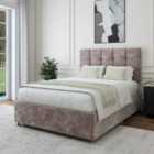 Bedmaster Silver Chenille No Drawer Divan Base And Pearl Headboard Single