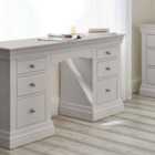 Julian Bowen Clermont Dressing Table - Light Grey