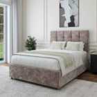 Bedmaster Silver Chenille 2 Drawer Divan Base And Pearl Headboard Single