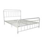 Wallace Metal Bed King White