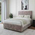 Bedmaster Silver Chenille 2 Drawer Divan Base And Milan Headboard King Size